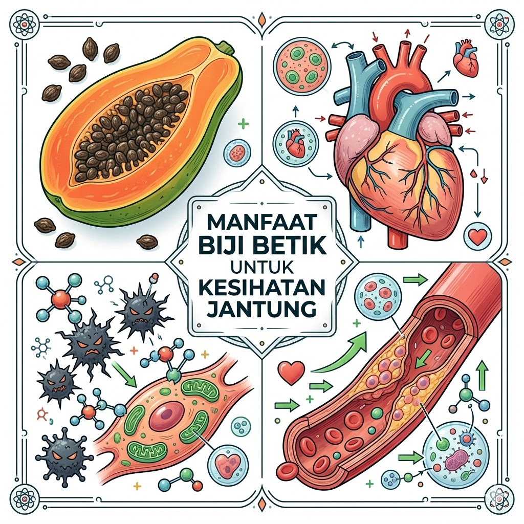 Adakah biji betik juga mempunyai manfaat untuk kesihatan jantung? image